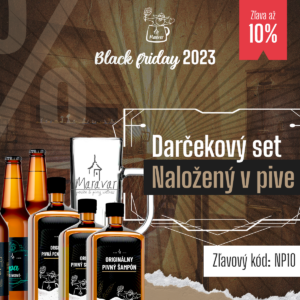 Darčekový set piva a pivnej kozmetiky Naložený v pive